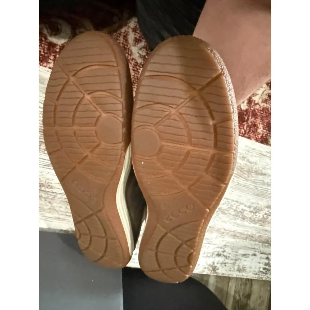 Ecco Chase Ii Hydromax Leather Shoes Warm Grey Lace-Up Womens EU 40 US 9-9.5 - Picture 8 of 11